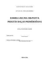 Дипломная 'Darba likuma 100.panta piektās daļas piemērošana', 1.