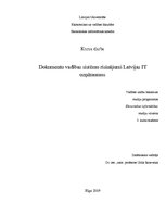 Реферат 'Dokumentu vadības sistēmu risinājumi Latvijas IT uzņēmumos', 1.