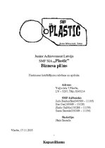 Бизнес план 'SMF SIA "Plastic"', 1.
