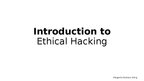 Презентация 'Introduction to Ethical Hacking', 1.