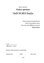 Отчёт по практике 'A/s "DnB NORD Banka" - prakses atskaite', 1.