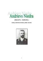 Реферат 'Andrievs Niedra - biogrāfija un literārā daiļrade', 1.