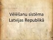 Презентация 'Vēlēšanu sistēma Latvijas Republikā', 1.