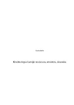 Реферат 'Kredīta tirgus Latvijā: tendences, struktūra, dinamika', 1.