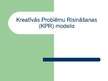 Презентация 'Kreatīvās problēmu risināšanas (KPR) modelis', 1.