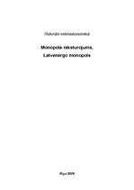 Конспект 'Monopola raksturojums, Latvenergo monopols', 1.
