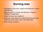 Презентация 'Burning Man Festival', 3.