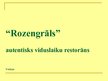 Презентация 'Restorāns "Rozengrāls"', 1.