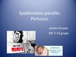 Презентация 'Epidēmiskais parotīts (cūciņas). Pertussis (garais klepus)', 1.