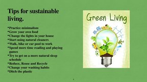 Презентация 'Sustainable Living', 3.
