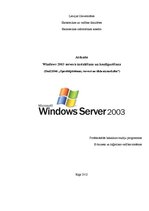 Презентация 'Windows 2003 servera instalēšana un konfigurēšana', 1.