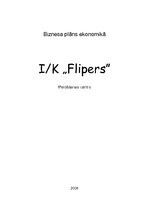 Бизнес план 'I/K "Flipers"', 1.