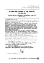 Образец документа 'Darba aizsardzības instrukcija drošības jostu/siksnu un sistēmu pareizai lietoša', 1.