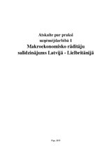 Отчёт по практике 'Makroekonomisko rādītāju salīdzinājums Latvijā un Lielbritānijā', 1.