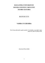Реферат 'Vadība un līderība', 1.