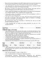 Конспект 'Original Curriculum Vitae for a Marketing Research Assistant/Analyst Position', 2.