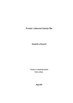 Отчёт по практике 'SIA "Premier Restaurant Latvija"', 1.