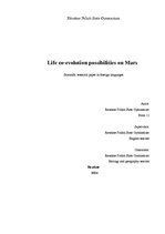 Реферат 'Life Co-Evolution Possibilities on Planet Mars', 1.