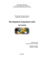 Реферат 'Development of Payment Cards in Latvia', 2.