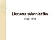 Презентация 'Lietuvas saimniecība (1920-1940)', 1.