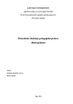 Отчёт по практике 'Pirmsskolas skolotāja pedagoģiskā prakses dienasgrāmata', 1.