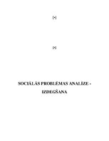 Реферат 'Sociālās problēmas analīze - izdegšana', 1.