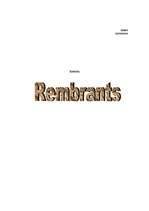 Реферат 'Rembrants', 1.