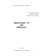 Реферат 'Amenhoteps IV jeb Ehnatons', 1.