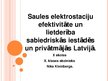Реферат 'Saules elektrostaciju efektivitāte un lietderība Latvijā', 31.