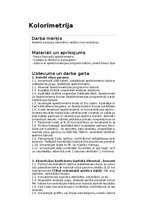Конспект 'Kolorimetrija', 1.