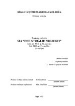 Отчёт по практике 'SIA "Industriālie Projekti"', 1.