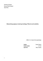 Реферат 'Researching Ageing in Social Gerontology. Theories and Methods', 1.