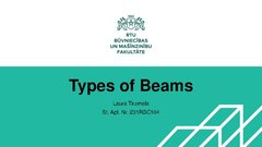 Презентация 'Types of Beams', 1.