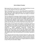 Эссе 'Life of a modern translator', 1.