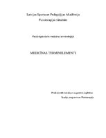 Конспект 'Medicīnas terminelementi', 1.