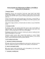 Конспект 'Pedagoģiskais vērojums un bērna uzvedības atbalsta plānošana', 1.
