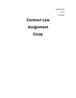 Эссе 'Contract Law Assignment Essay', 1.