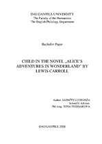 Дипломная 'Child in the Novel "Alice’s Adventures in Wonderland" by Lewis Carroll', 1.