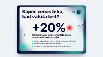 Презентация 'Valūtas kursu svārstības un importēto preču cenas', 2.