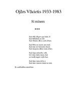 Реферат 'Par Ojāra Vācieša dzejoļu krājumu "Si minors"', 1.
