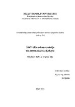Дипломная '20kV tīklu rekonstrukcija un automatizācija Ķekavā', 1.