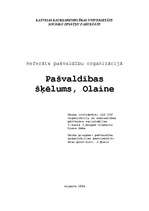 Реферат 'Pašvaldības šķēlums, Olaine', 1.