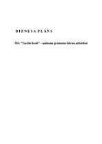Бизнес план 'Biznesa plāns SIA “Tactile book” - auduma grāmatas bērnu attistībai', 1.