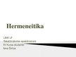 Презентация 'Hermeneitika', 1.