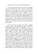 Эссе 'Analisis del libro El Principe de Nicolas Maquiavelo', 1.