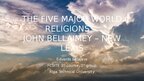 Презентация 'The five major world religions – John Bellaimey – new lexis', 1.