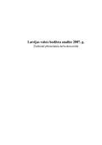 Реферат 'Latvijas valsts budžeta analīze 2007.gadā', 1.