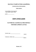 Дипломная 'Patvēruma saņemšanas procedūras tiesiskie aspekti Latvijā', 1.