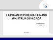 Презентация 'Latvijas Republikas Finanšu ministrija 2010.gadā', 1.
