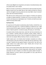 Эссе 'The importance of healthy friendships', 13.